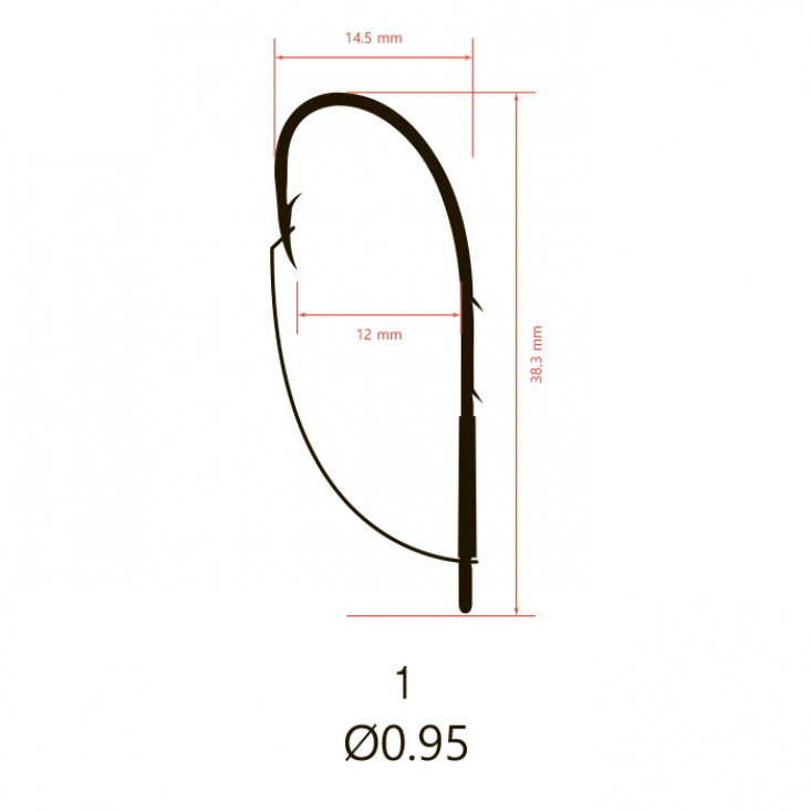 Крючки Saikyo KH-12001 Weedless Single Hook